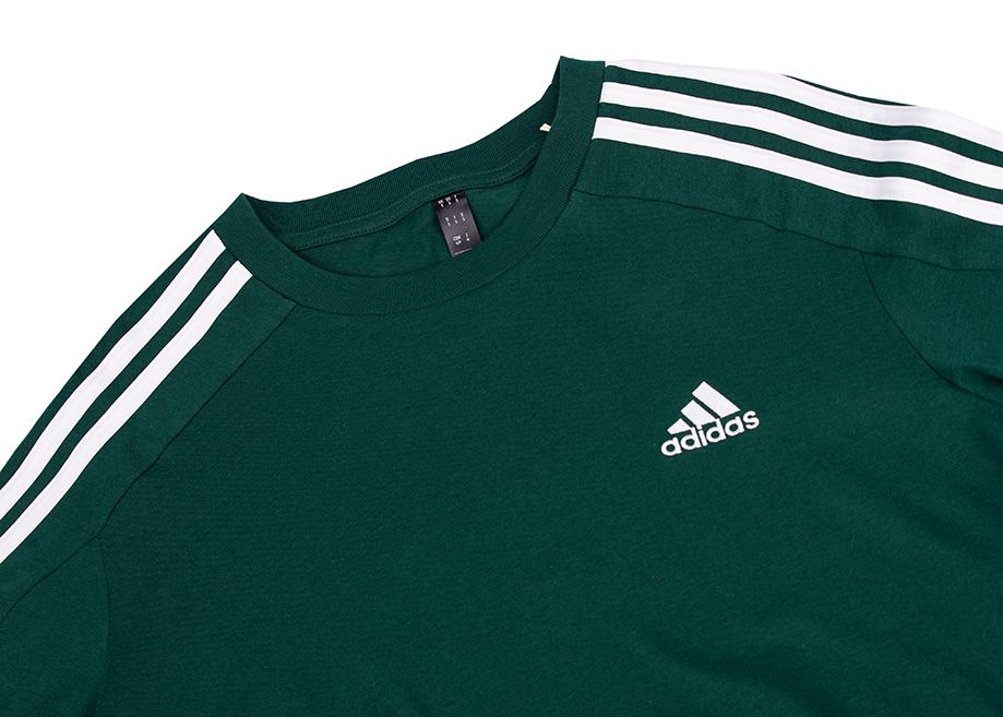 adidas Pánske tričko Essentials Single Jersey 3-Stripes Tee IS1333