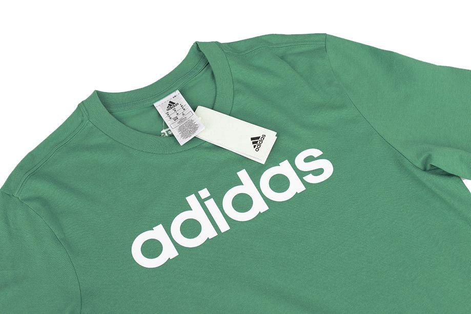 adidas Pánske tričko Essentials Single Jersey Linear Embroidered Logo Tee IJ8658