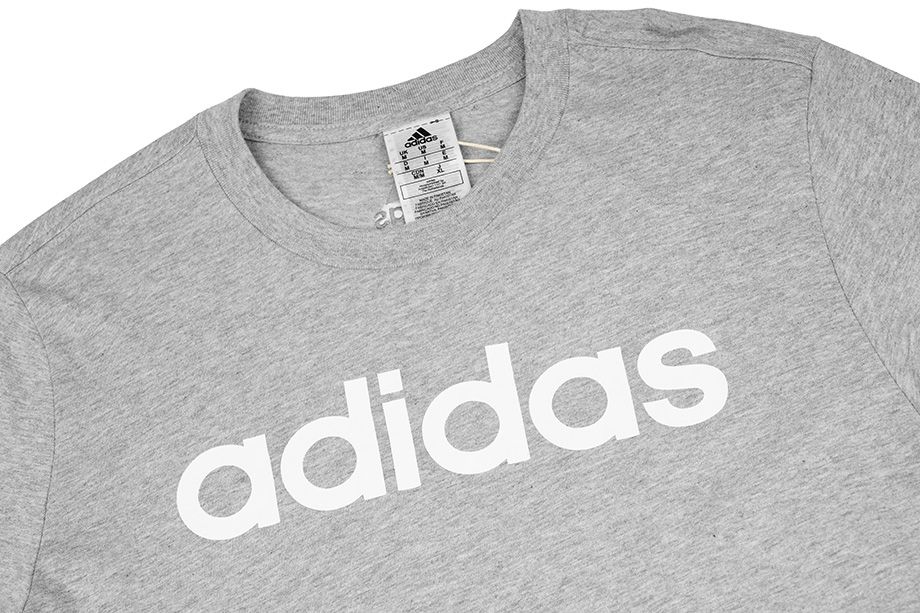 adidas Pánske tričko Essentials Single Jersey Linear Embroidered Logo Tee IC9277