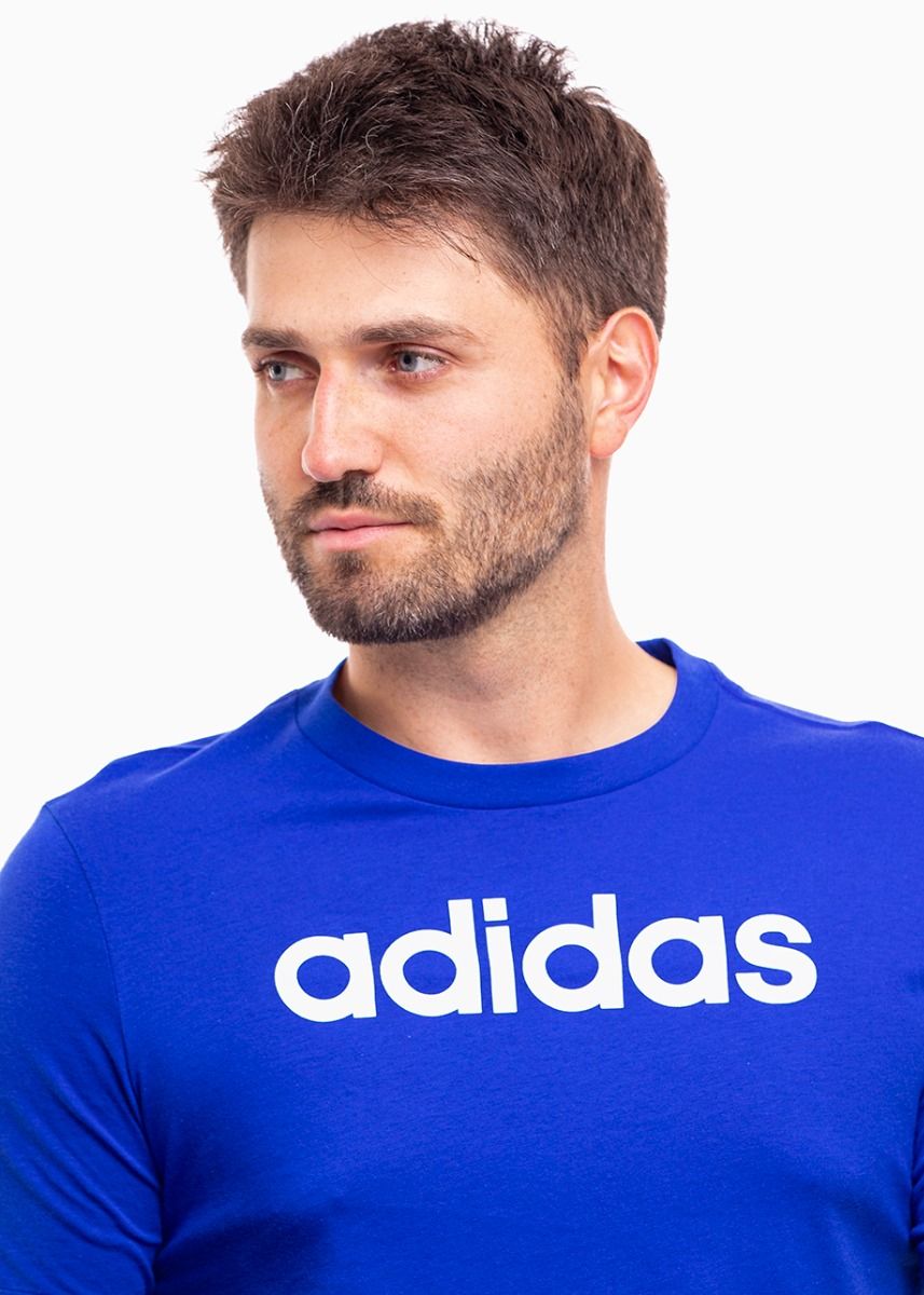 adidas Pánské tričko Essentials Single Jersey Linear Embroidered Logo Tee IC9279