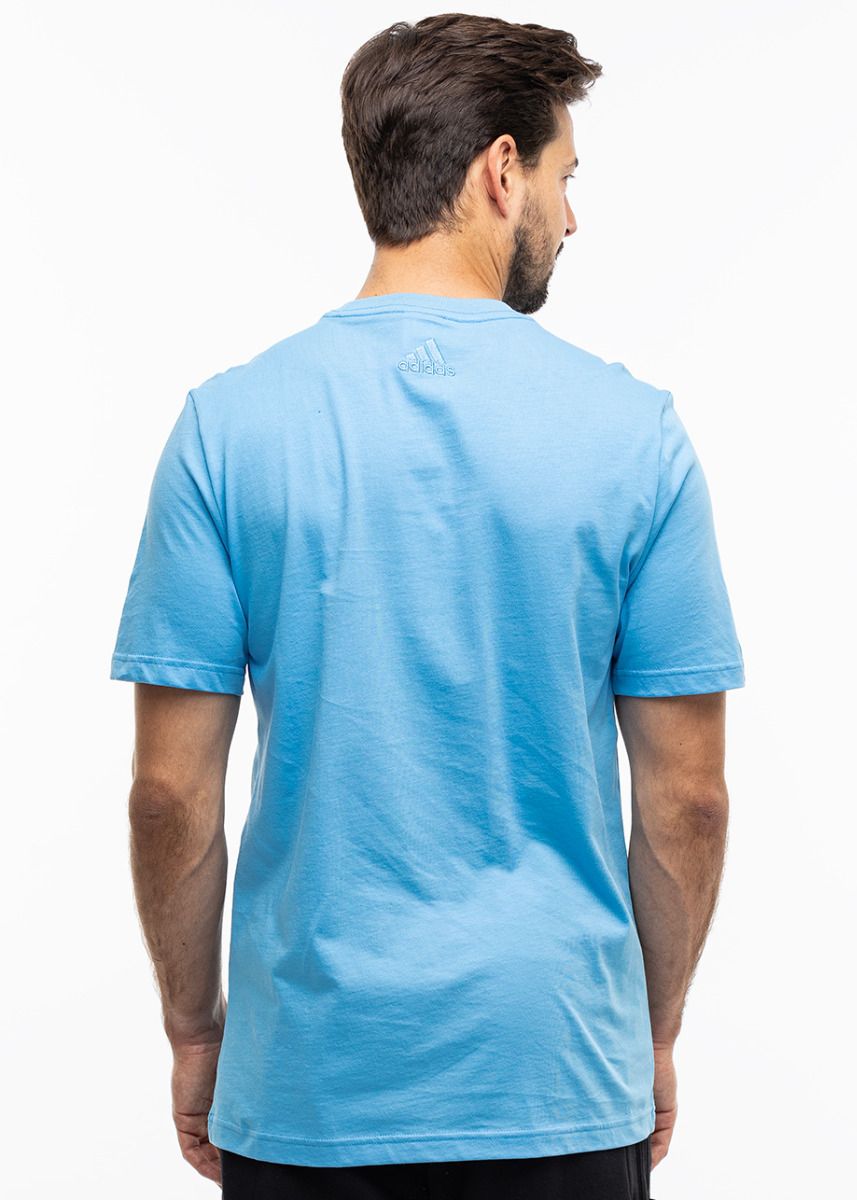 adidas Pánske tričko Essentials Single Jersey Linear Embroidered Logo Tee IS1350