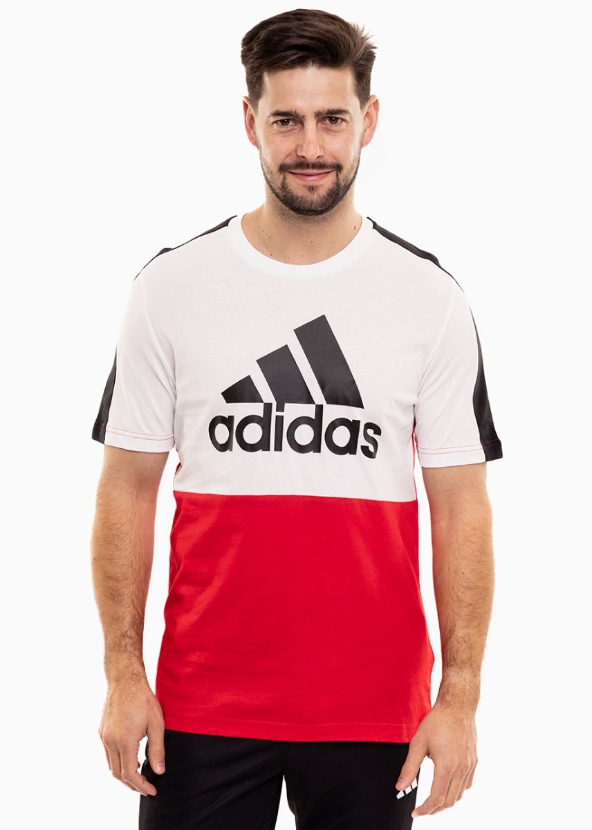 adidas Pánske tričko Essentials Colorblock Single Jersey Tee HE4330