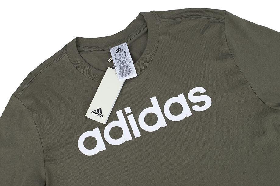 adidas Pánske tričko Essentials Single Jersey Linear Embroidered Logo Tee IC9280