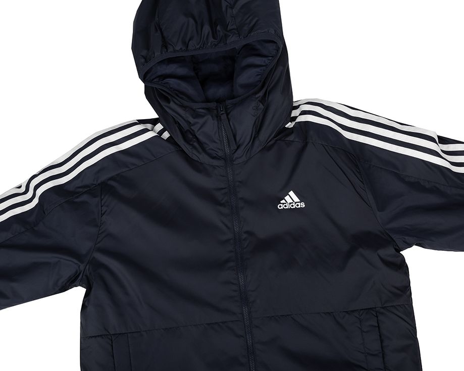 adidas Pánska bunda Essentials 3-Stripes Insulated Hooded IS1278