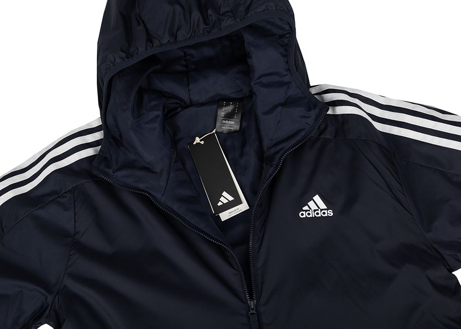 adidas Pánska bunda Essentials 3-Stripes Insulated Hooded IS1278