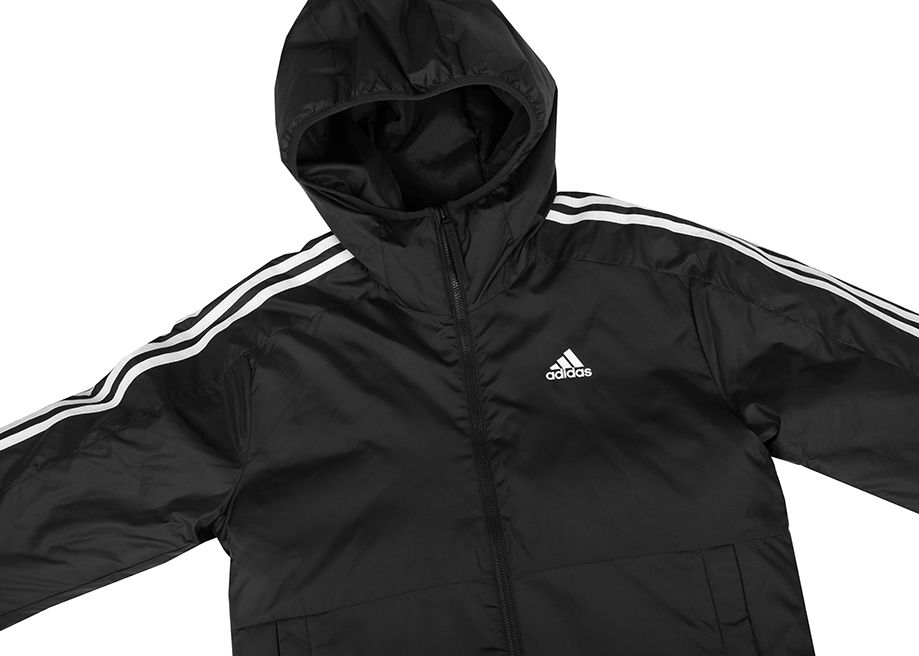 adidas Pánska bunda Essentials 3-Stripes Insulated Hooded IN7194