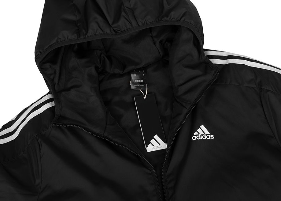 adidas Pánska bunda Essentials 3-Stripes Insulated Hooded IN7194