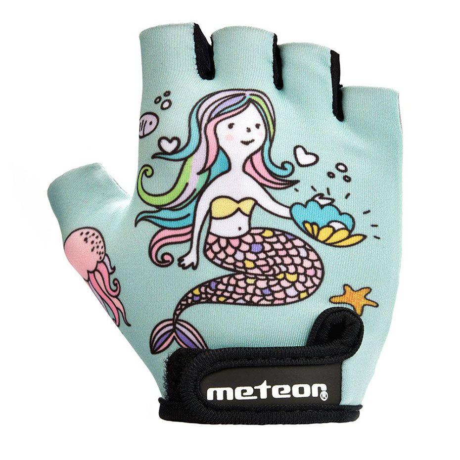 Meteor Detské bicyklové rukavice Mermaid Jr 26169-26170-26171