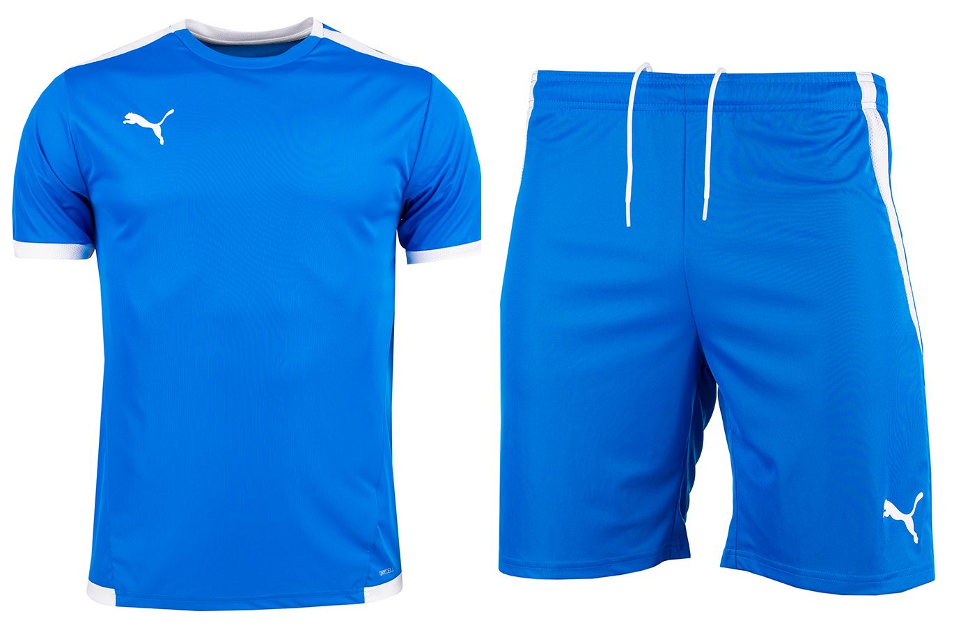 PUMA Pánsky športový set Tričko Krátke Nohavice teamLIGA Jersey 704917 02/704924 02