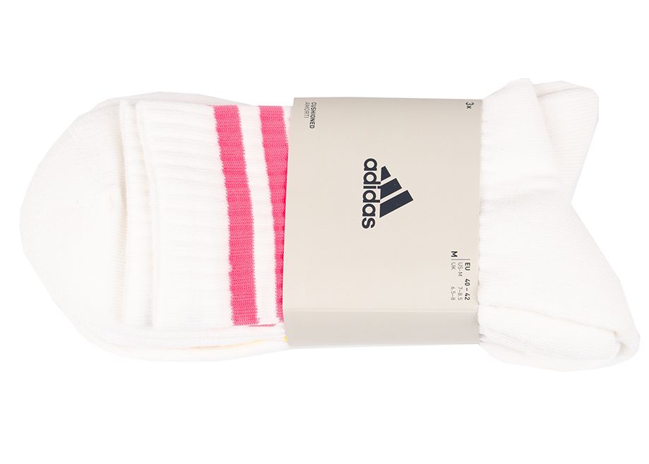 adidas Ponožky 3-Stripes Cushioned Crew Socks 3P IP2638