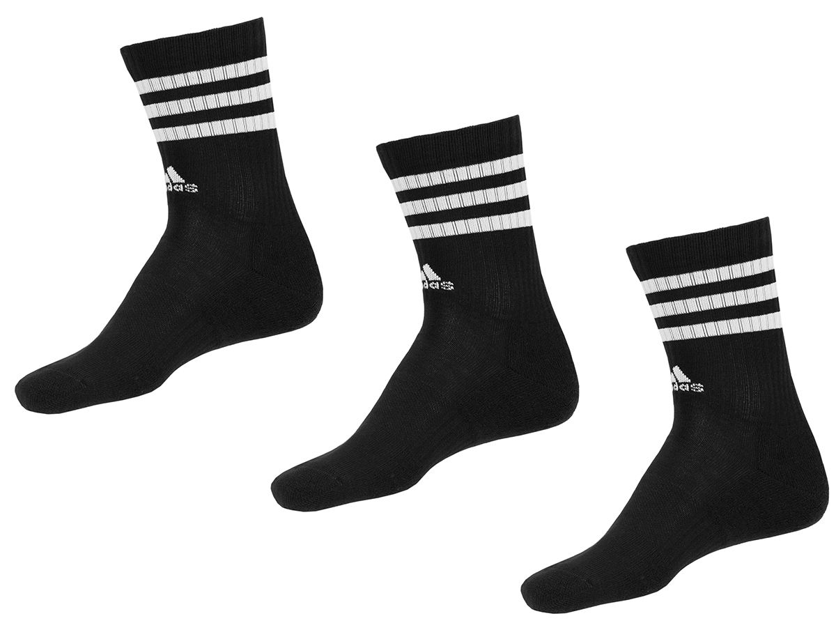 adidas Ponožky 3-Stripes Cushioned Crew Socks 3P IC1321