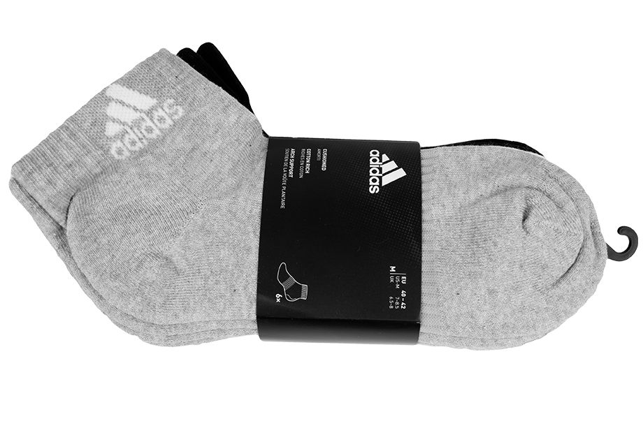 adidas Ponožky Cushioned Ankle Socks 6PP DZ9361