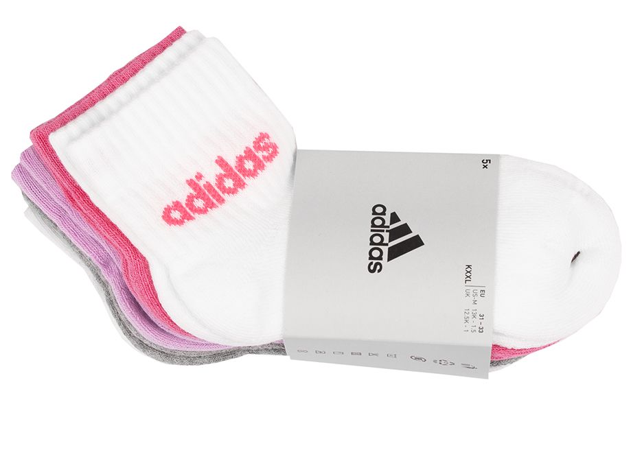 adidas Détske ponožky Linear Ankle Kids 5p IR8229