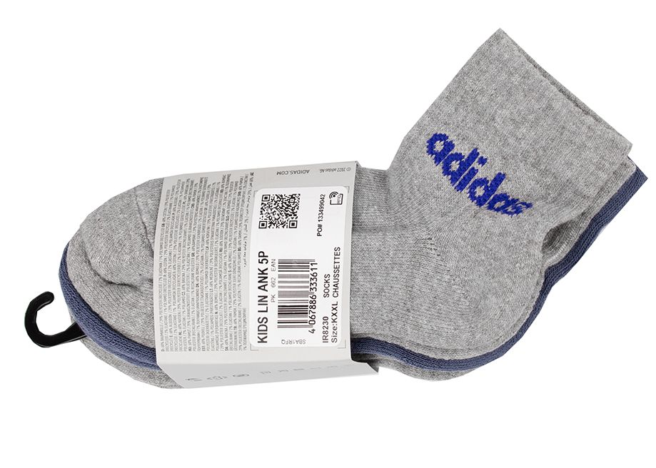 adidas Détske ponožky Linear Ankle Kids 5p IR8230