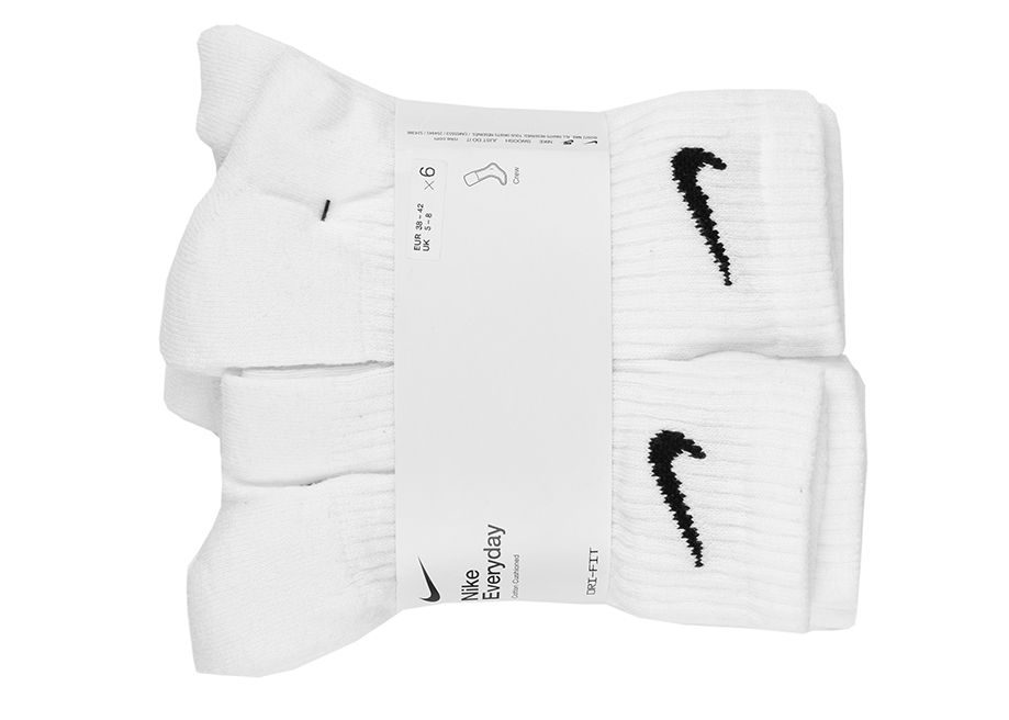 Nike Ponožky Everyday Cush Crew 6-pack SX7666 100