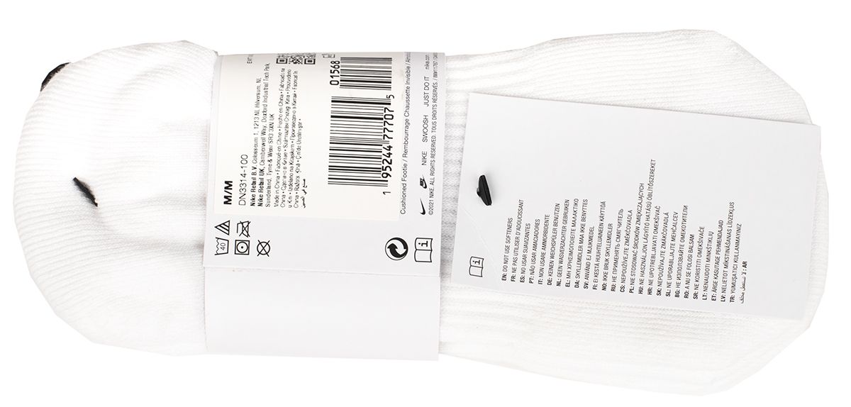 Nike Ponožky NK Everyday Plus Cush Footie DN3314 100 Nike Ponožky NK Everyday Plus Cush Footie DN3314 100