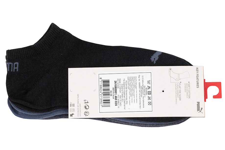 PUMA Ponožky Unisex Sneaker Plain 3P 906807 16