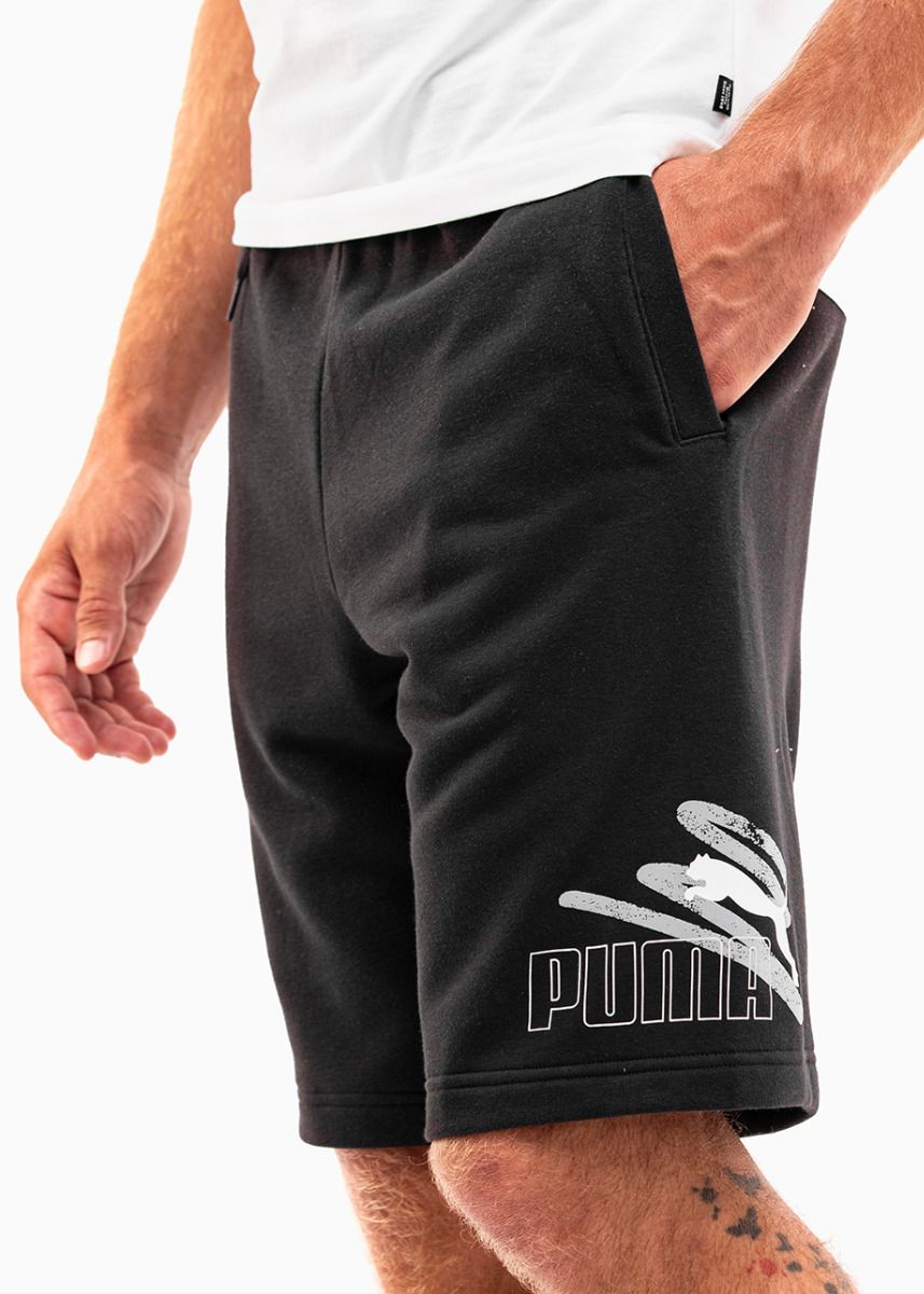 PUMA Pánske termoaktívne šortky ESS+ LOGO LAB Graphic Shorts 10 678989 01