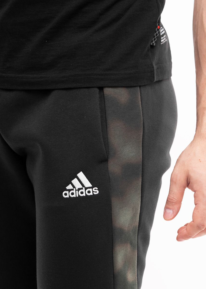 adidas Pánske nohavice męskie Essentials Camo Print Fleece Pants HL6929