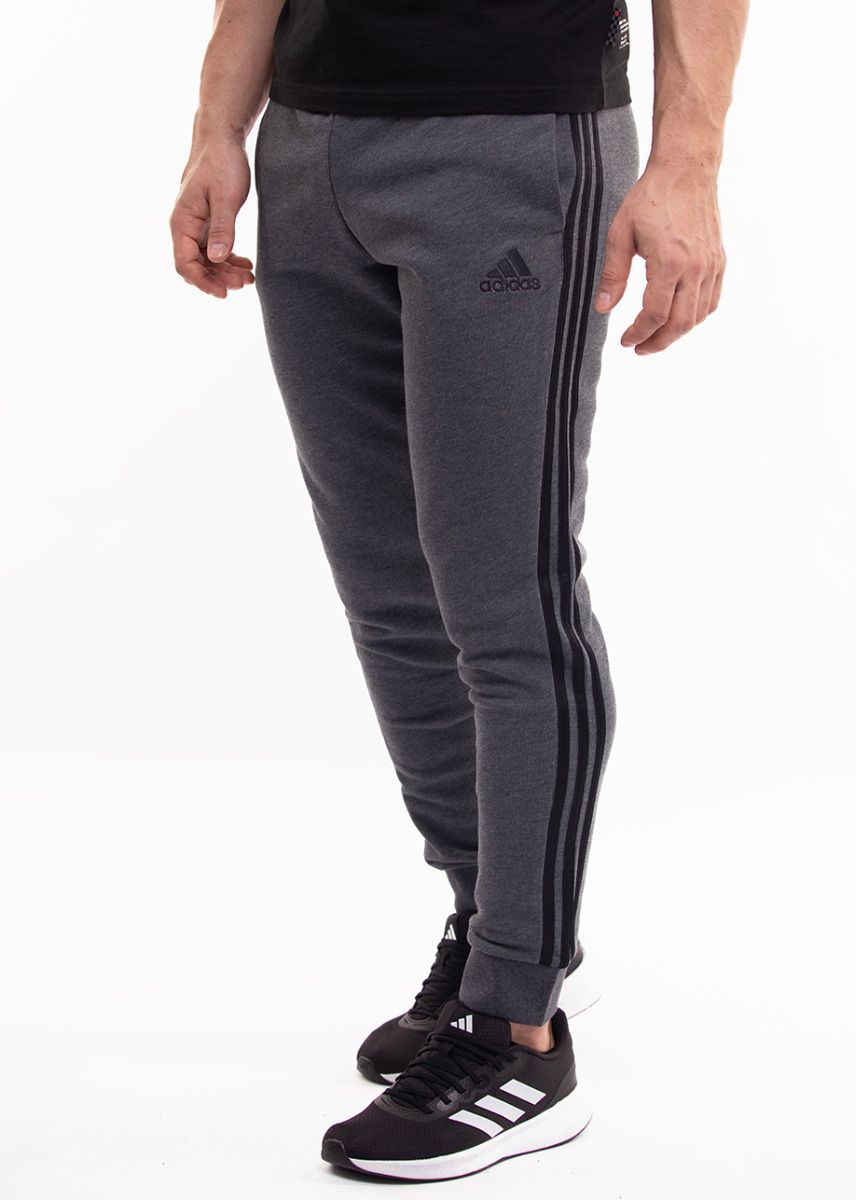 adidas Pánske Nohavice Essentials French Terry Tapered Cuff 3-Stripes Pants H12256