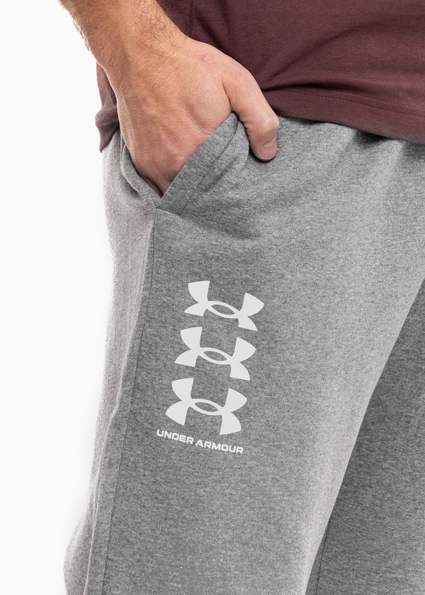 Under Armour Pánske Nohavice Teplákové Rival Fleece 3Logo Jogger 1357131 012