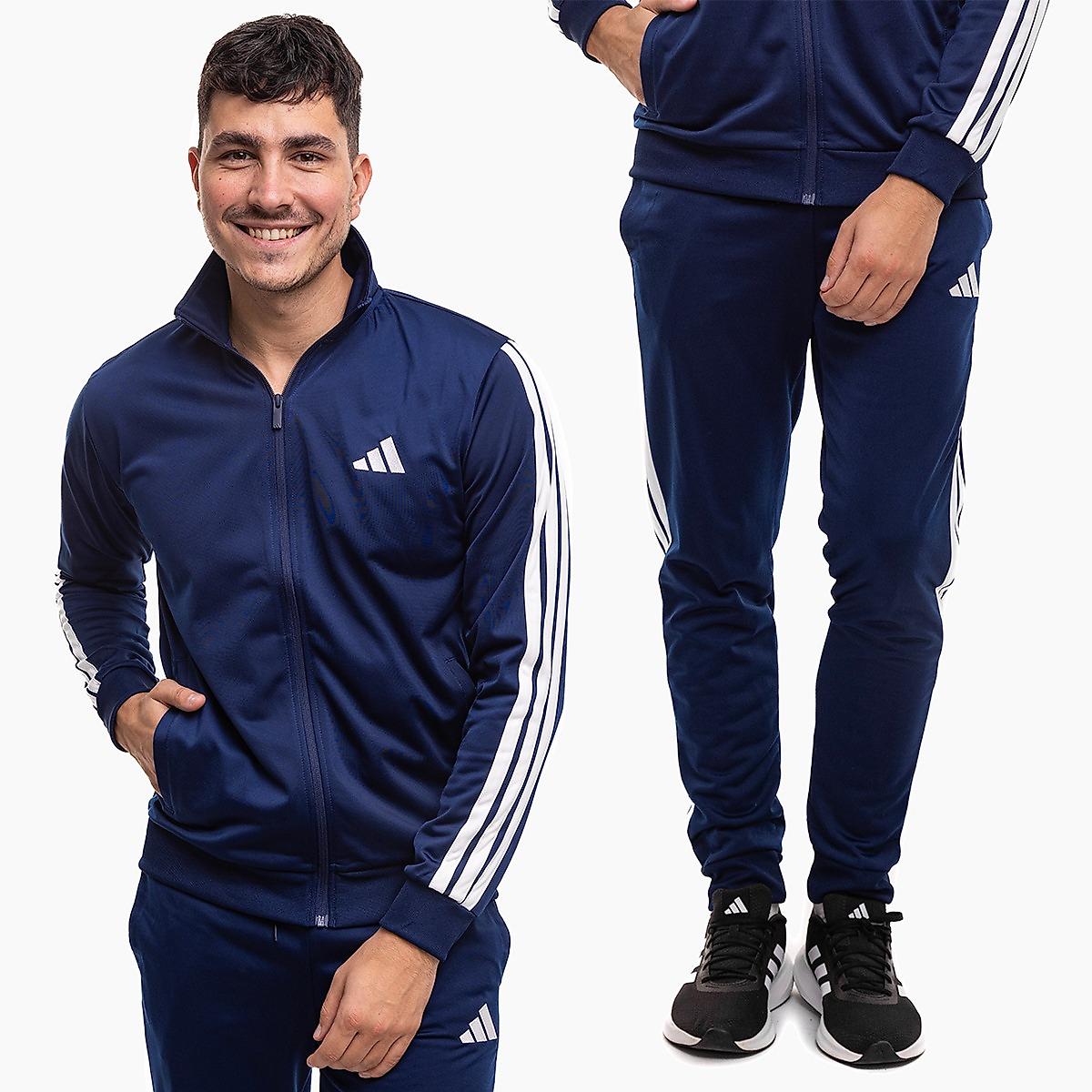 adidas Pánska tepláková súprava Sportswear Basic 3-Stripes Tricot JI8859