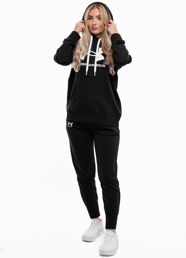 Under Armour Dámska tepláková súprava Rival Fleece Logo Hoodie 1356318 001/1356416 001 Under Armour Dámska tepláková súprava Rival Fleece Logo Hoodie 1356318 001/1356416 001