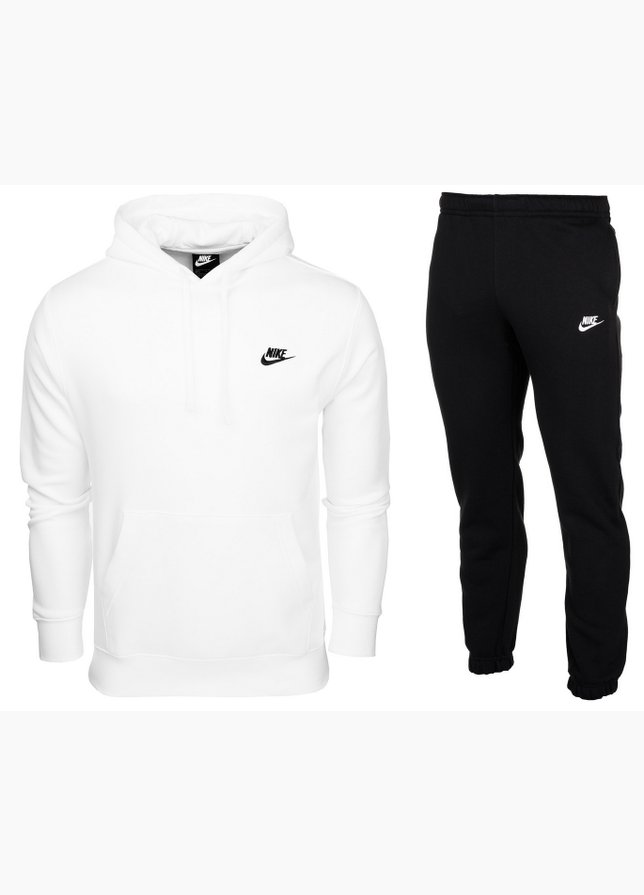 Nike pánska tepláková súprava Hoodie Club Fleece BV2654 100/BV2737 010 Nike pánska tepláková súprava Hoodie Club Fleece BV2654 100/BV2737 010