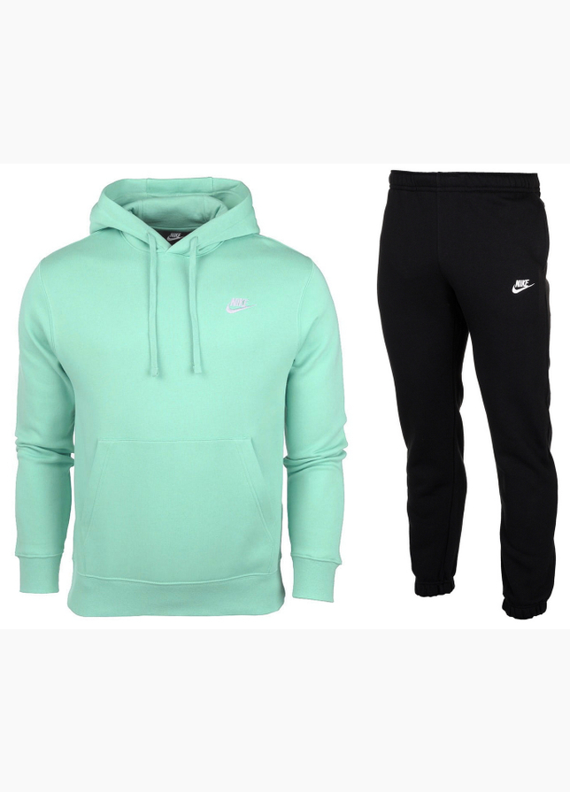 Nike pánska tepláková súprava Hoodie Club Fleece BV2654 382/BV2737 010 Nike pánska tepláková súprava Hoodie Club Fleece BV2654 382/BV2737 010