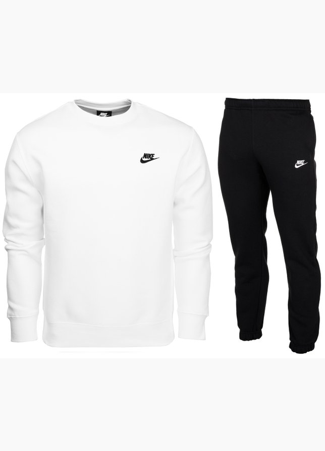 Nike Tepláková súprava Club Fleece Crew BV2662 100/BV2737 010 Nike Tepláková súprava Club Fleece Crew BV2662 100/BV2737 010