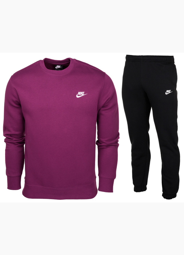 Nike Tepláková súprava Club Fleece Crew BV2662 503/BV2737 010 Nike Tepláková súprava Club Fleece Crew BV2662 503/BV2737 010