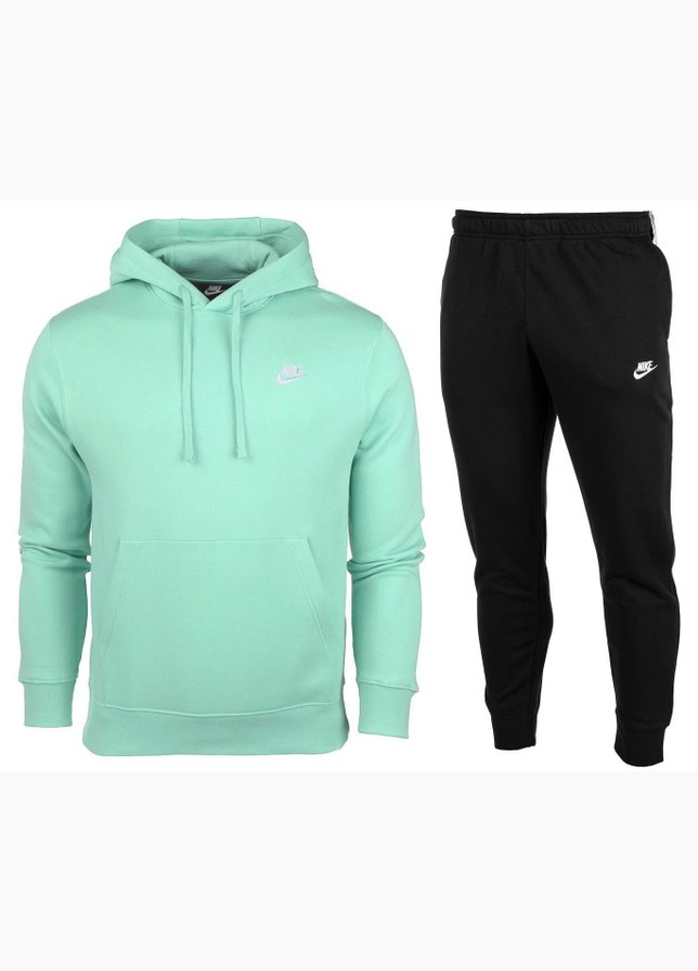 Nike Tepláková súprava Hoodie Club Fleece Jogger BV2654 382/BV2671 010 Nike Tepláková súprava Hoodie Club Fleece Jogger BV2654 382/BV2671 010