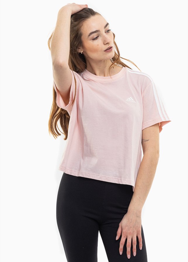 adidas Dámske tričko Essentials 3-Stripes Single Jersey Crop Top IY4227 adidas Dámske tričko Essentials 3-Stripes Single Jersey Crop Top IY4227
