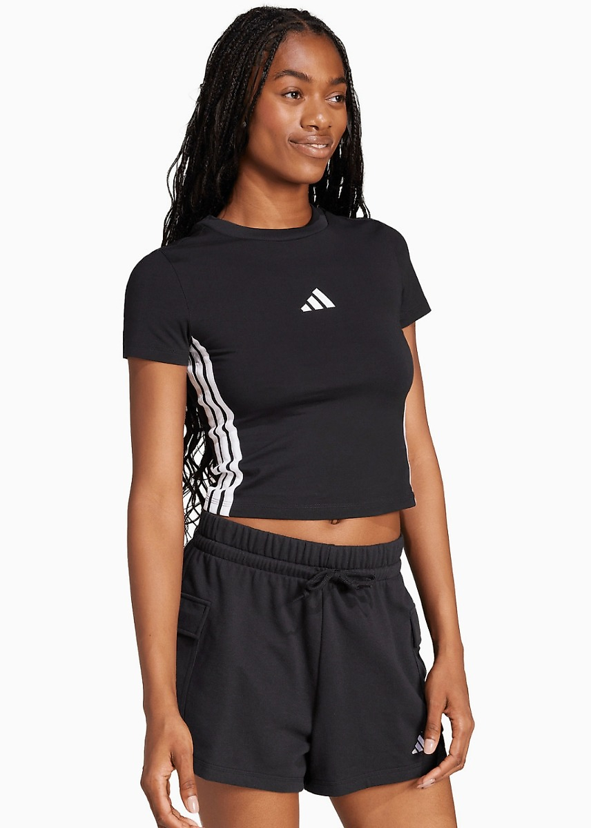 Dámske tričko adidas Essentials 3-Stripes Slim Baby JC8325