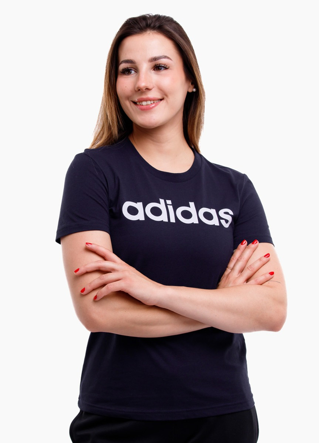 adidas dámske tričko Essentials Linear Slim Tee H07833 adidas dámske tričko Essentials Linear Slim Tee H07833
