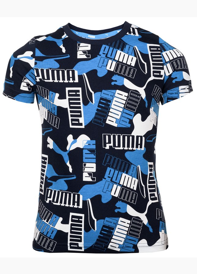 PUMA Pre Deti Tričko Alpha AOP Tee B 589263 06 PUMA Pre Deti Tričko Alpha AOP Tee B 589263 06