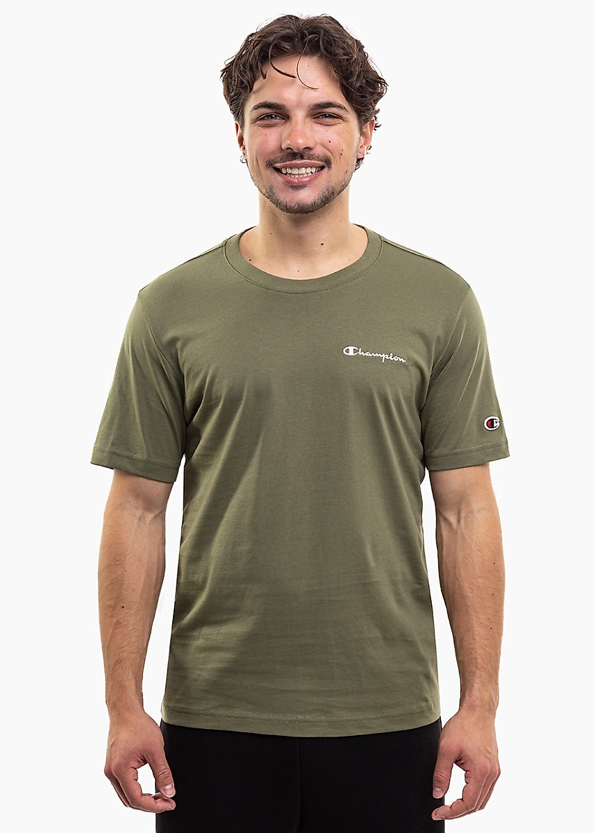 Pánske tričko Champion SS Tee olivové 221798 GS156