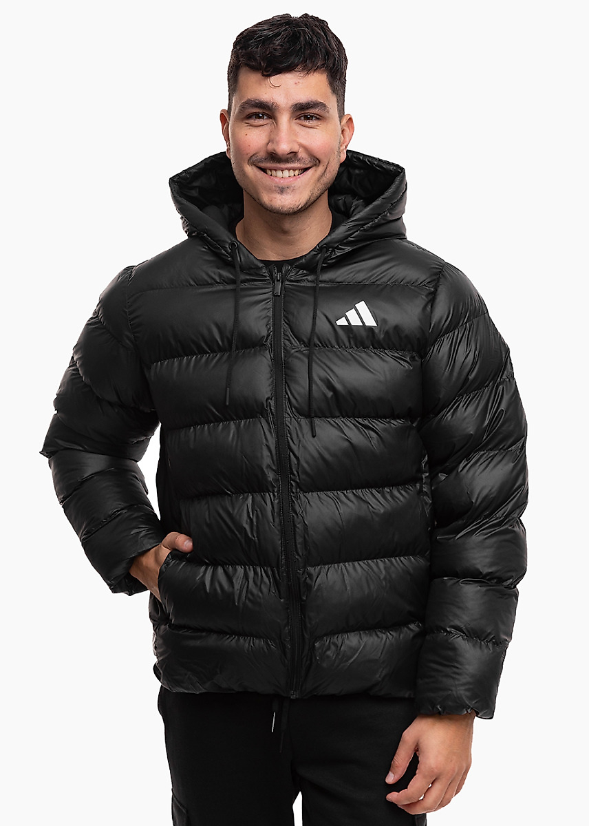 adidas Pánska bunda Essentials Climawarm Synthetic Down Puffer Hoodie JX7787