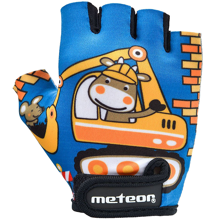 Meteor Detské bicyklové rukavice Teddy Builder Jr 26184-26185-26186