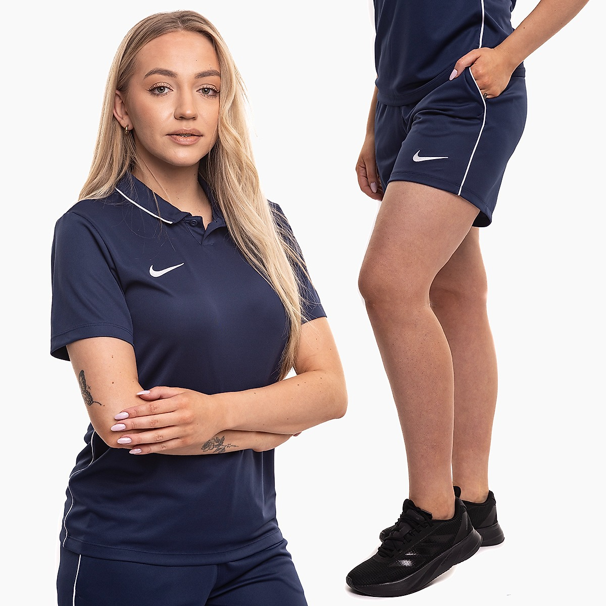Nike dámska športová súprava dres šortky Dri Fit Park 26 Polo HM7150 410/HM7162 410