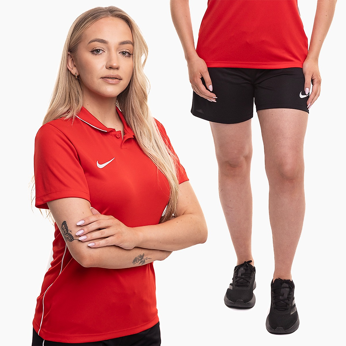 Nike dámska športová súprava dres šortky Dri Fit Park 26 Polo HM7150 657/HM7162 010