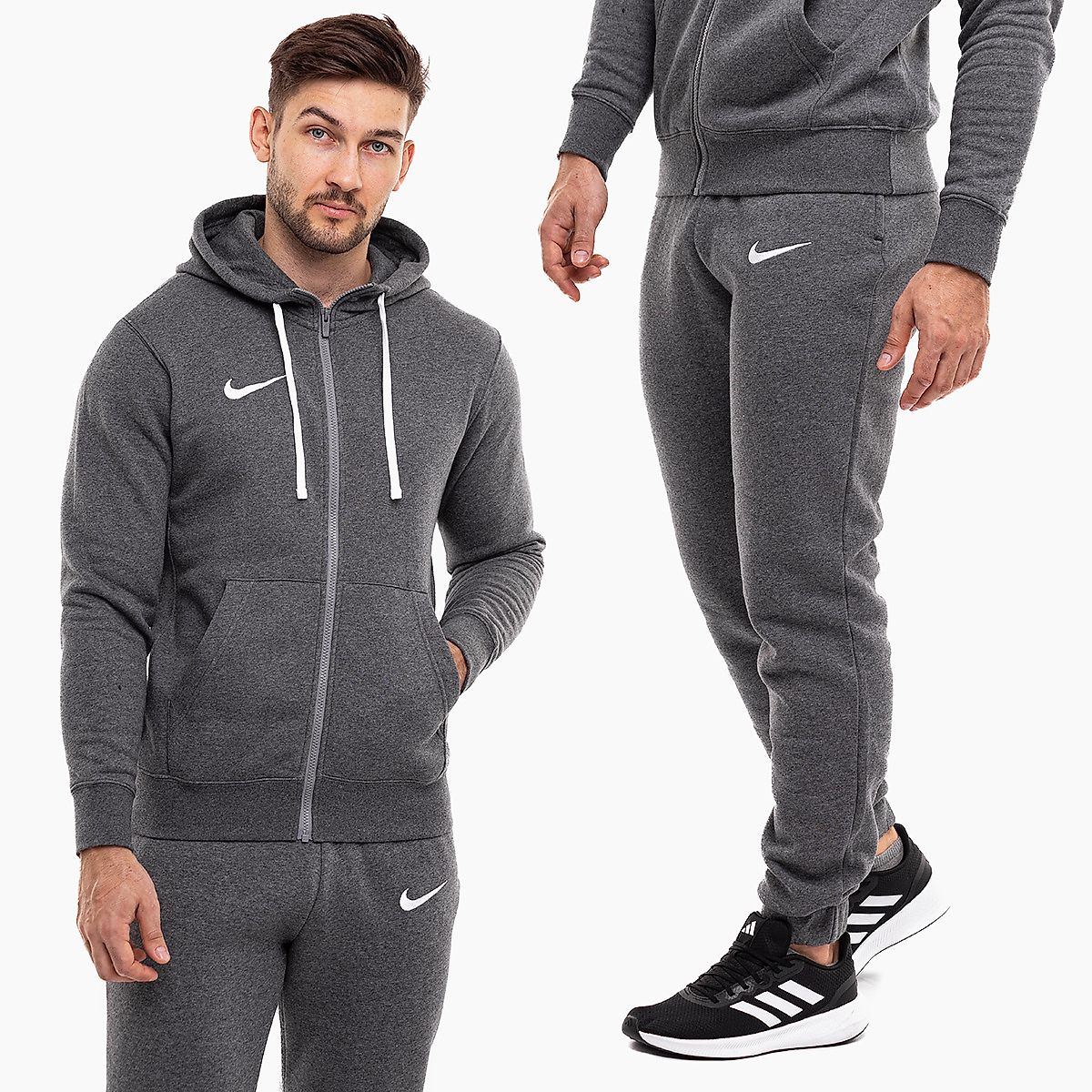 Nike Pánska tepláková súprava s kapucňou Park 20 CW6887 071 / CW6907 071
