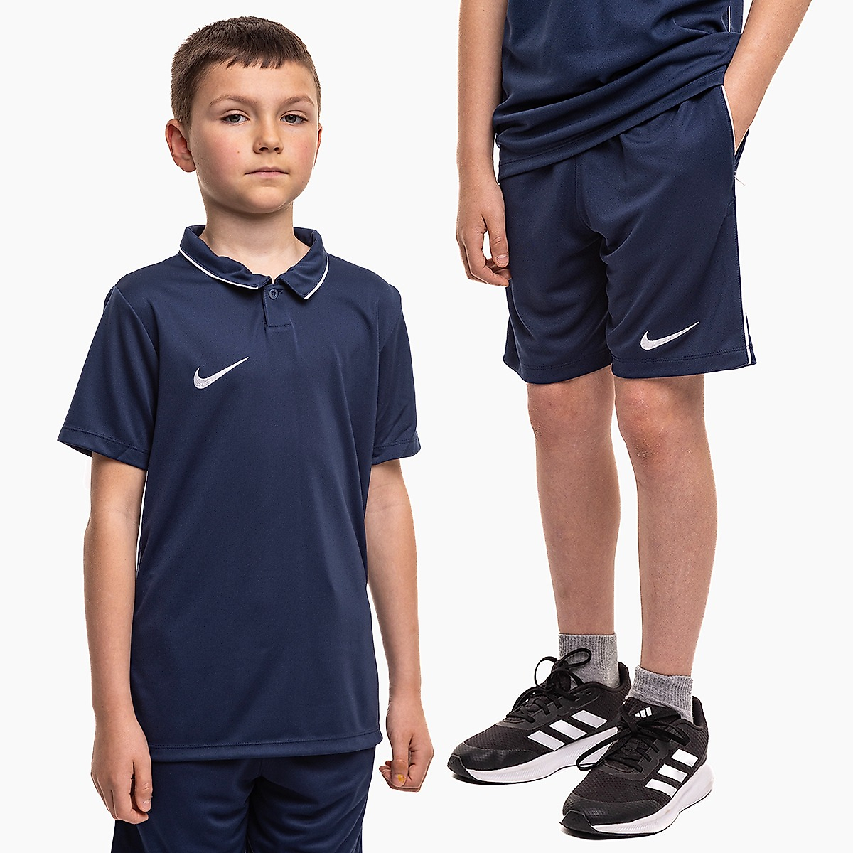 Nike Detský športový set Dri Fit Park 26 Polo HM7145 410/HM7164 410