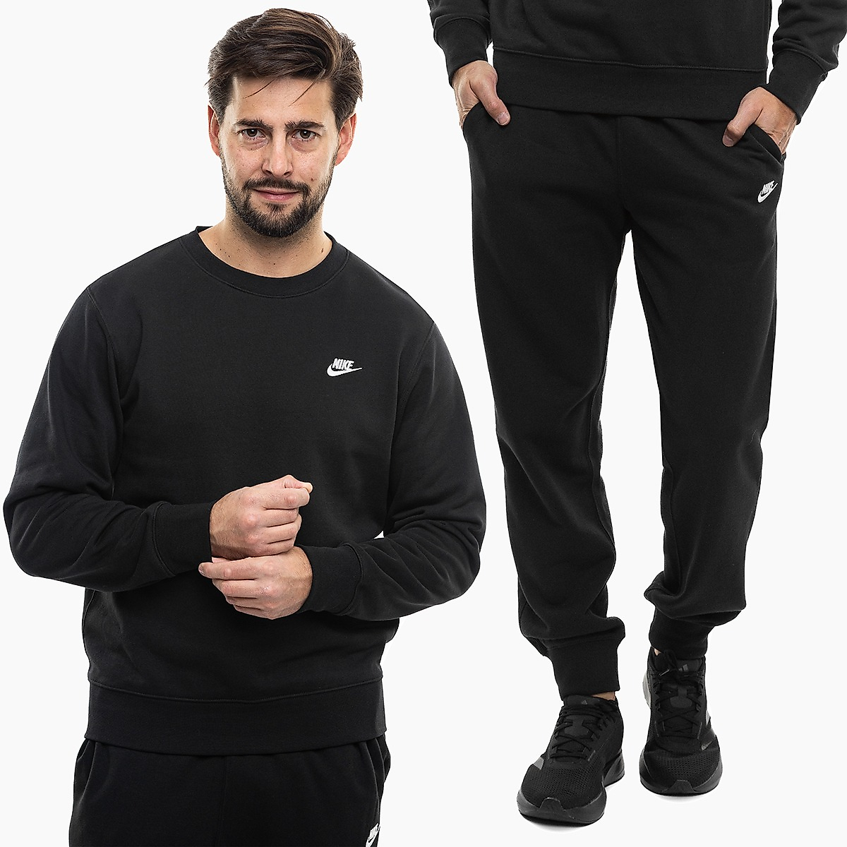Nike Pánská tepláková súprava Club FT FN3888 010/FN3801 010