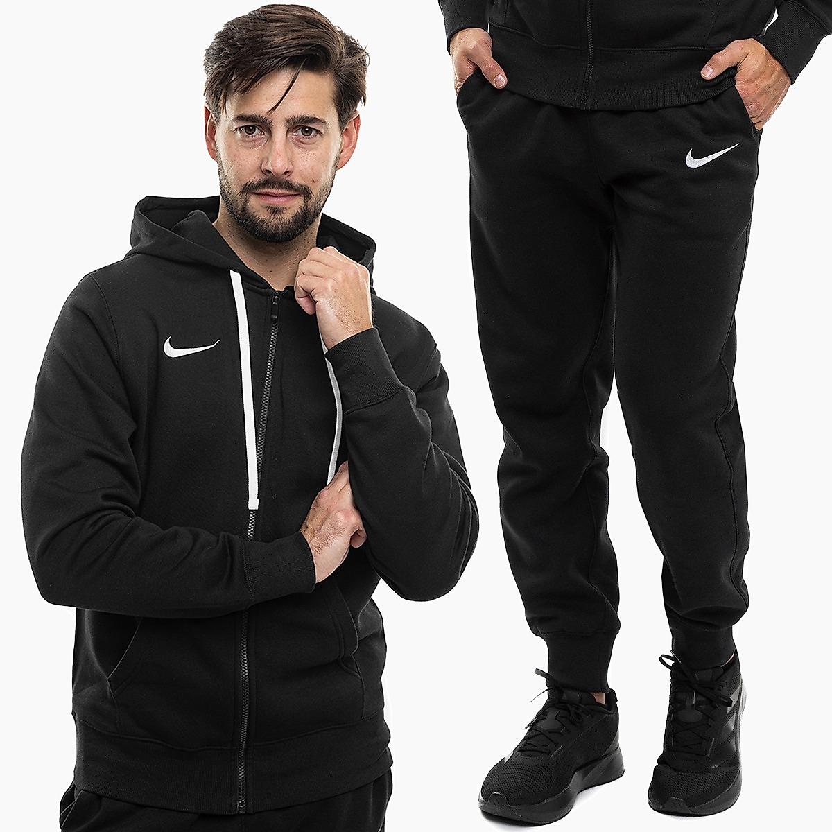 Nike Pánská tepláková súprava Park 26 Fleece Full-Zip Hoodie IB1228 010/IB1248 010