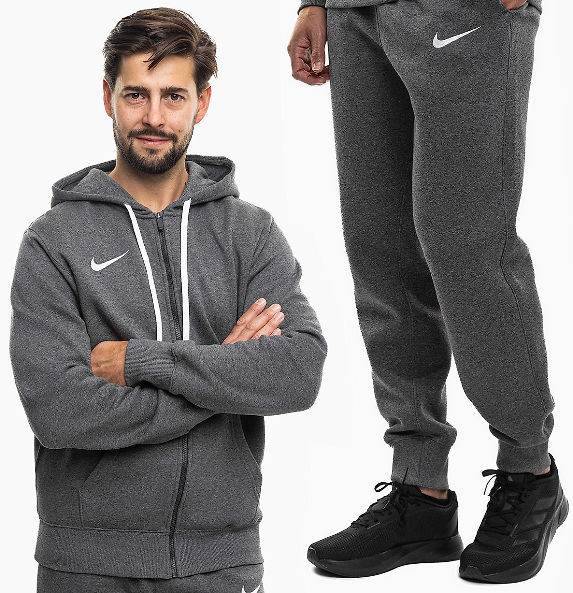 Nike Pánská tepláková súprava Park 26 Fleece Full-Zip Hoodie IB1228 071/IB1248 071