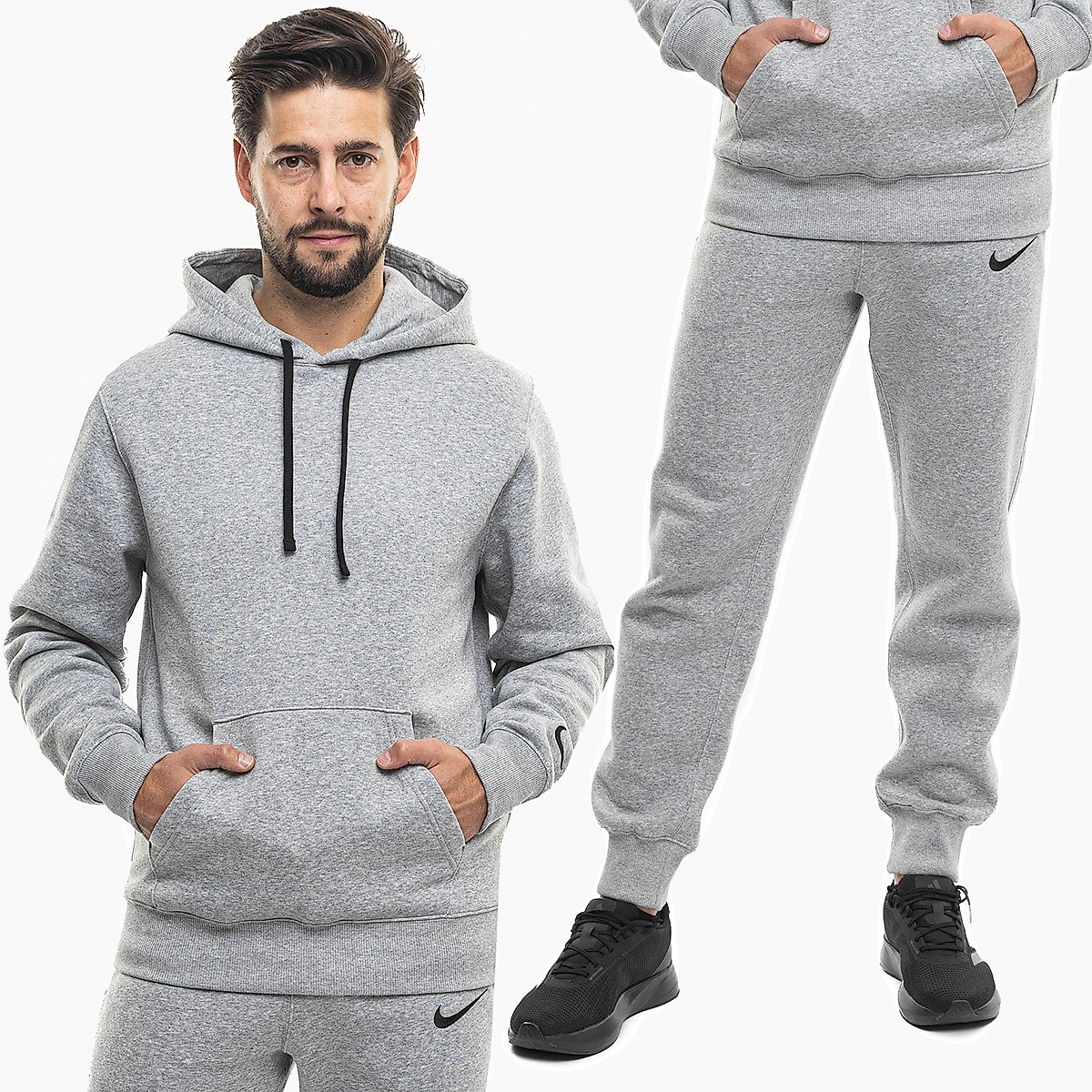 Nike Pánská tepláková súprava Park 26 Fleece Pull Over Hooded IO9035 063/IB1248 063
