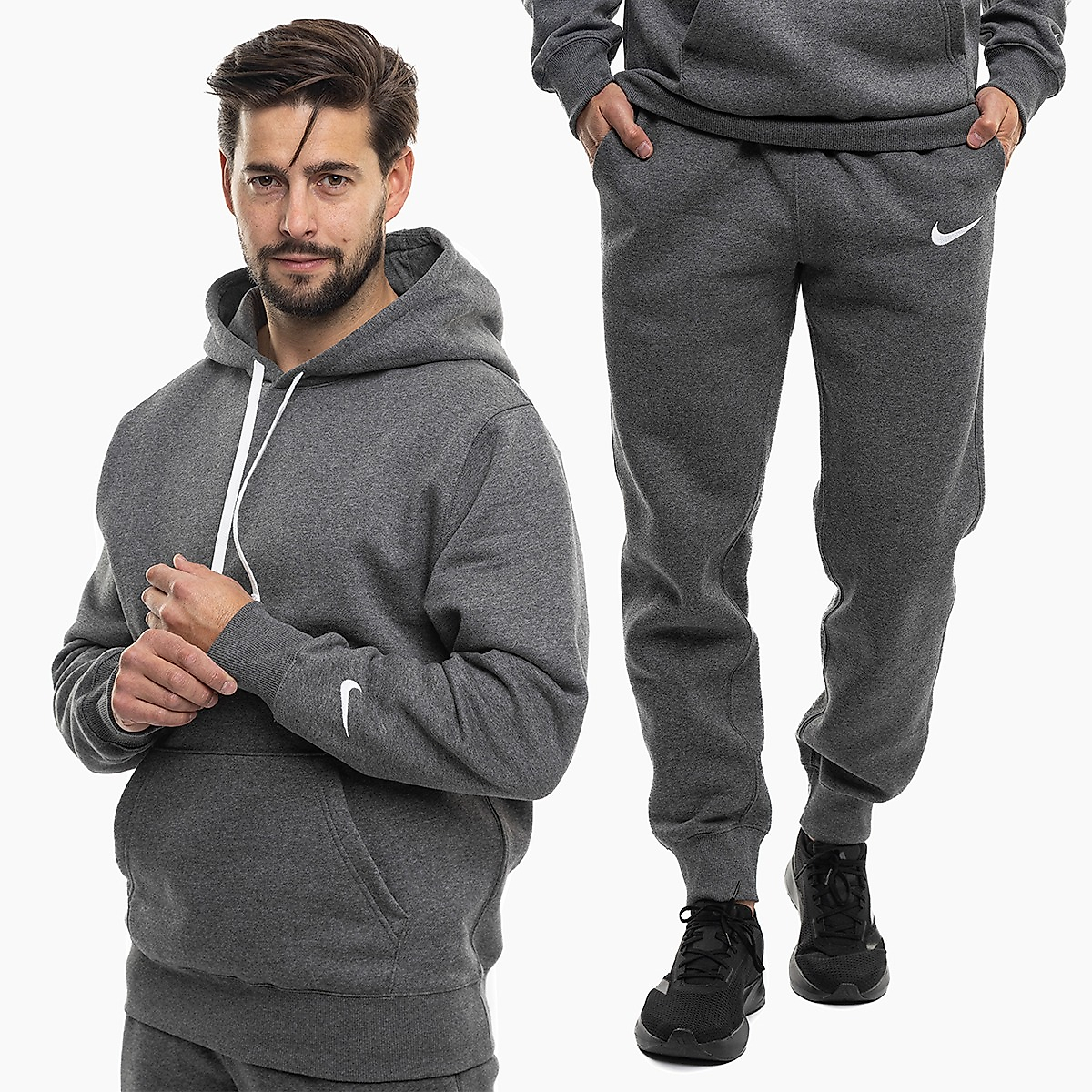 Nike Pánská tepláková súprava Park 26 Fleece Pull Over Hooded IO9035 071/IB1248 071