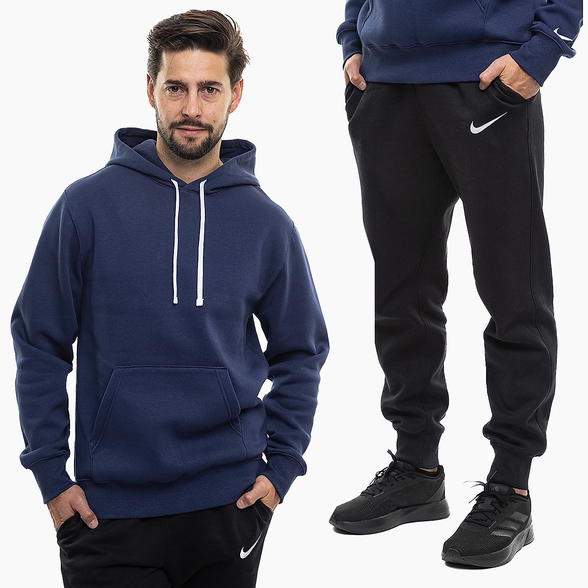 Nike Pánská tepláková súprava Park 26 Fleece Pull Over Hooded IO9035 410/IB1248 010