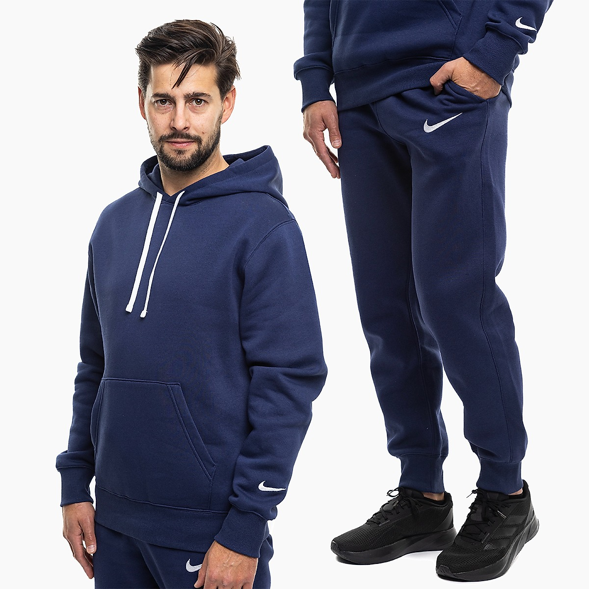 Nike Pánská tepláková súprava Park 26 Fleece Pull Over Hooded IO9035 410/IB1248 410